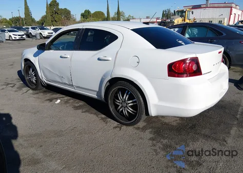 2012 Dodge Avenger Se из США, поврежденный, VIN 1C3CDZAB4CN173182